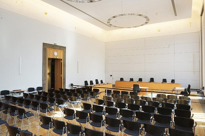 Bilder aus dem Justizpalast und dem Gerichtssaal, in dem der Steuer-Prozess um Uli Hoeneß stattfindet.