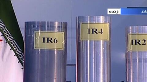 Das Standbild des TV-Senders IRIB zeigt drei Zentrifugen in der iranischen Atomanlage Natanz.