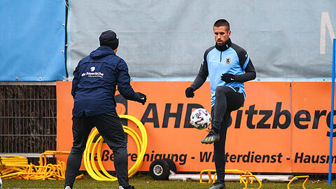 Ackert fürs Comeback: Stefan Lex am vergangenen Dienstag beim Training.