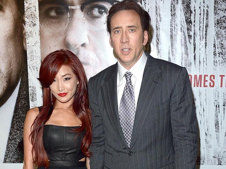 Nicolas Cage und seine aktuelle Ehefrau Alice Kim bei der Europapremiere von "The Frozen Ground"