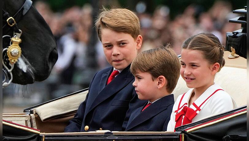 "ZDFroyal: Englands Königskinder": Prinz George, Prinz Louis und Prinzessin Charlotte sind die Zukunft der britischen Monarchie.