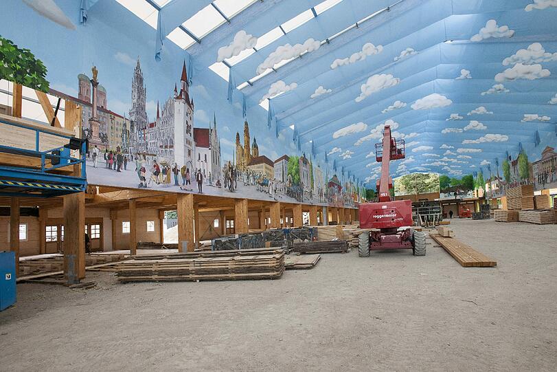 Auf der Theresienwiese geht's vorwärts: Die aktuellen Bilder vom Wiesn-Aufbau zum Durchklicken.