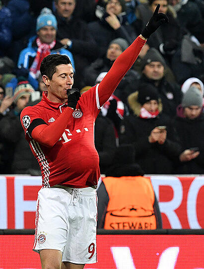 Robert Lewandowski lässt Bilder sprechen.