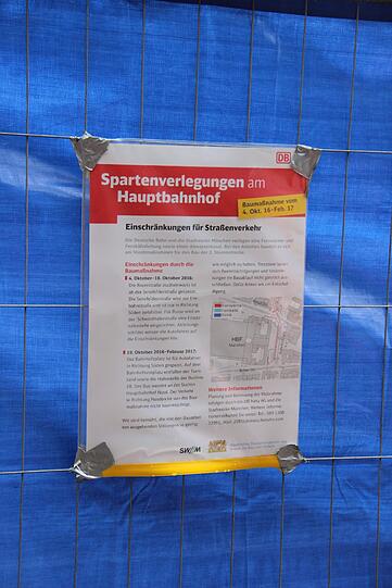 So sieht's seit Mittwoch am Münchner Hauptbahnhof aus: Baustelle soweit das Auge reicht