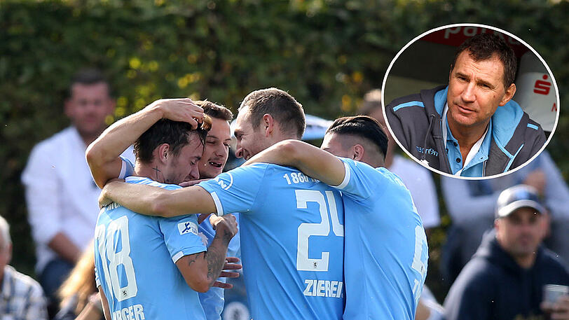 Bernhard Winkler (kl. Foto) spricht im AZ-Interview über das Spiel gegen Schweinfurt.