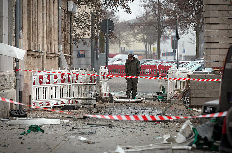 Die Dixi-Klo-Explosion sorgte in der Fürther Südstadt für Verwüstung und massive Schäden. Die Bilder vom Tatort.