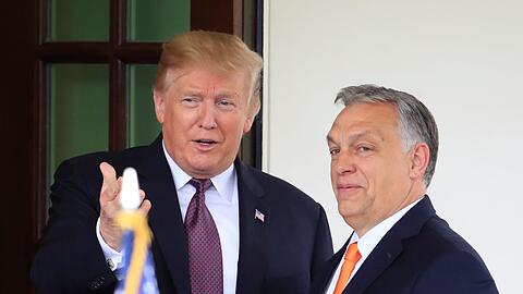 Zwei, die sich verstehen: Donald Trump und Viktor Orban.