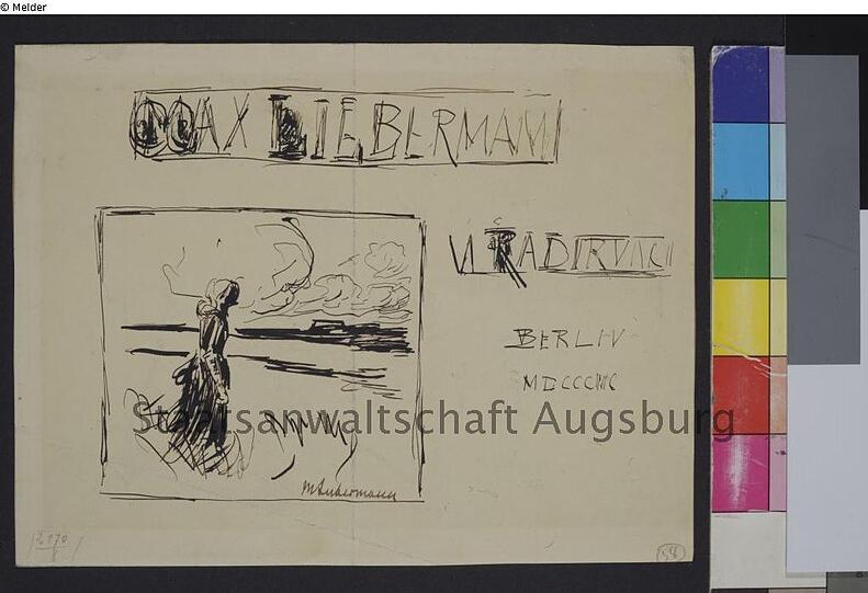 Max Liebermann: "Frau am Meer"