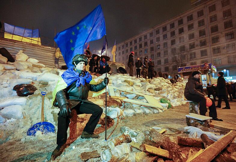 Bilder von den Protesten in der Ukraine. Die Gewalt der Regierung wird von Tag zu Tag härter.