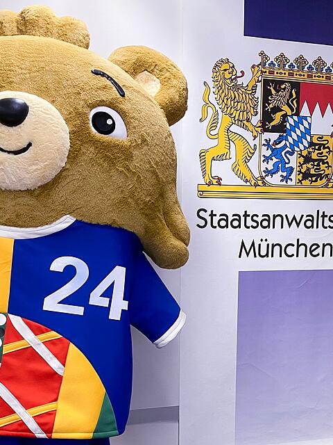 Mit diesem sehr echt aussehenden Kost&uuml;m hatte der Youtuber es beim EM-Er&ouml;ffnungsspiel bis auf das Spielfeld geschafft. (Archivbild)