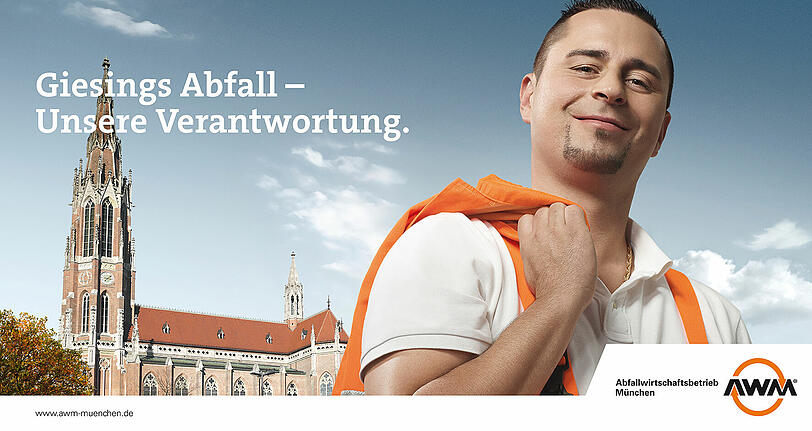 Die Kampagne für den Abfallwirtschaftsbetrieb München: Bilder