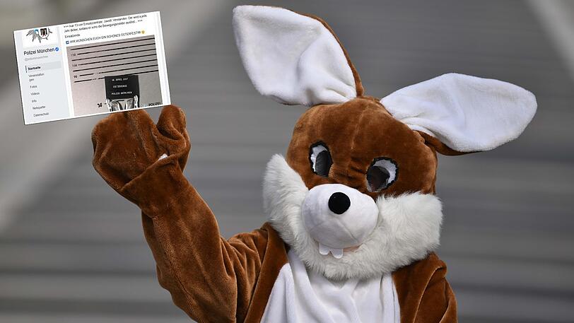 Weil der Osterhase jedes Jahr dicker wird, löst er mittlerweile schon die Bewegungsmelder aus - hat die Polizei festgestellt.