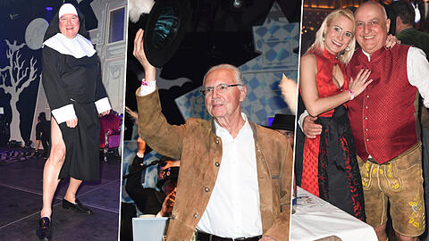 Seppi Schmid freute sich über sein Nonnen-Kostüm, Franz Beckenbauer wurde ausgezeichnet: Die Bilder vom Filserball 2019.