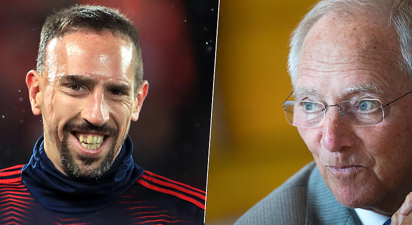 Wolfgang Schäuble kritisiert Franck Ribéry.