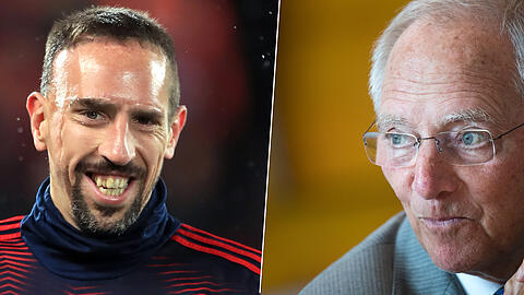 Wolfgang Schäuble kritisiert Franck Ribéry.