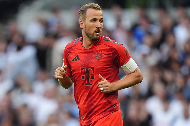 Wartet mit dem FC Bayern auf seinen ersten Titel: Harry Kane. Wartet mit dem FC Bayern auf seinen ersten Titel: Harry Kane.