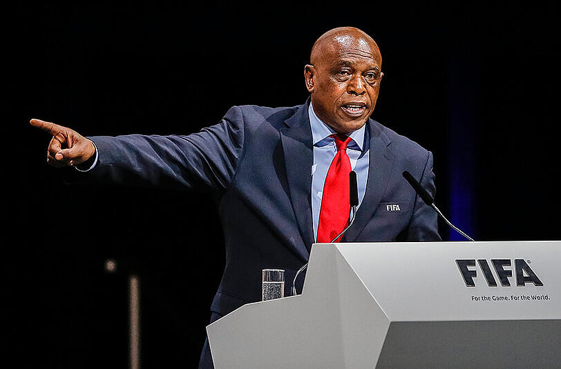 Tokyo Sexwale am Freitag beim außerordentlichen FIFA-Kongress.
