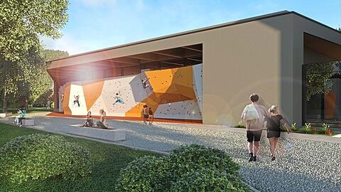 So soll die geplante Boulderhalle ausschauen.