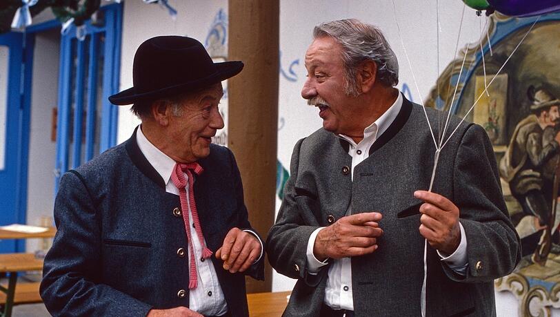 Weißblaue Geschichten, bayerische Heimatserie, Deutschland ab 1983, Darsteller: Fritz Strassner, Gustl Bayrhammer UnitedArchives00025314