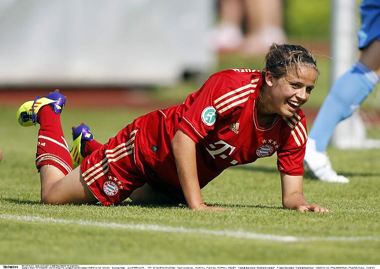 Laura Feiersinger gelang beim 1:7 in Frankfurt der Ehrentreffer für Bayern.