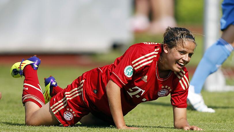 Laura Feiersinger gelang beim 1:7 in Frankfurt der Ehrentreffer für Bayern. Laura Feiersinger gelang beim 1:7 in Frankfurt der Ehrentreffer für Bayern.
