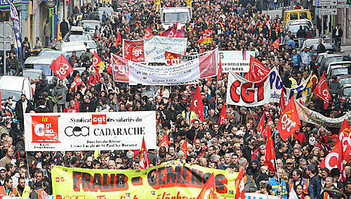Marseille: Auch hier gingen die Menschen auf die Straße Marseille: Auch hier gingen die Menschen auf die Straße