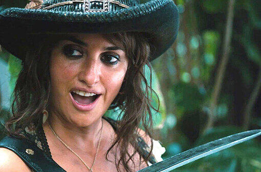 In "Fluch der Karibik - fremde Gezeiten" spielt Penélope Cruz die Piraten-Braut Angelica.