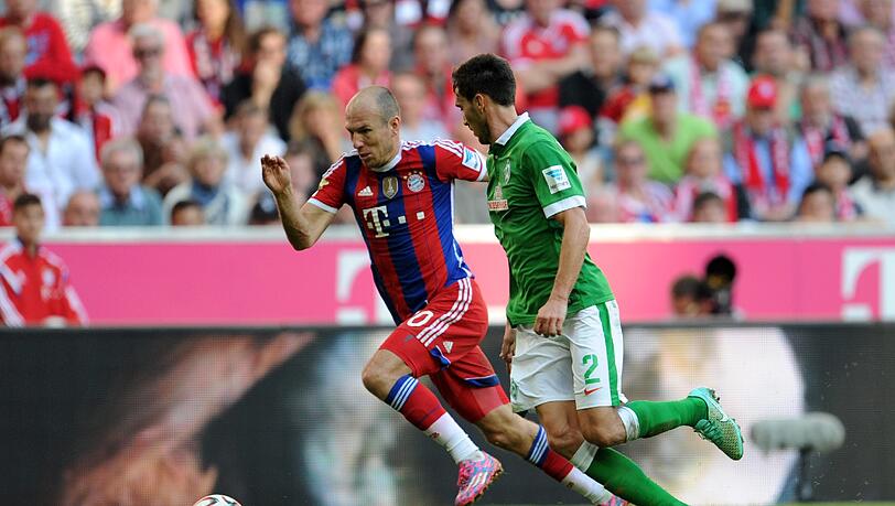 Am 18.10.2014 fegten die Bayern die Bremer mit 6:0 aus der Allianz Arena. Jetzt ist Werder schon froh, wenn das Spiel "Nur" 0:4 ausgeht. Am 18.10.2014 fegten die Bayern die Bremer mit 6:0 aus der Allianz Arena. Jetzt ist Werder schon froh, wenn das Spiel "Nur" 0:4 ausgeht.