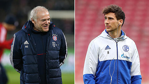 Bochumer Jungs: Bayern-Co-Trainer Hermann Gerland (links) und Noch-Schalker Leon Goretzka.