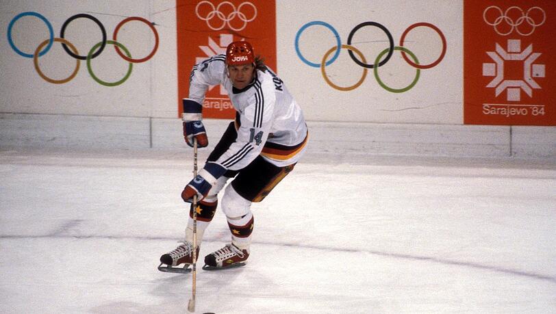 Erich Kühnhackl bei Olympia 1984. Erich Kühnhackl bei Olympia 1984.
