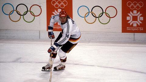 Erich Kühnhackl bei Olympia 1984.