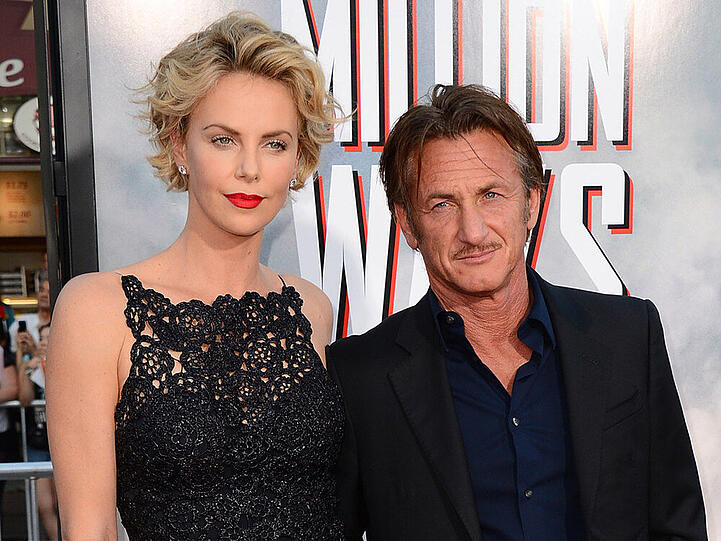 Charlize Theron mit ihrem Lebensgefährten Sean Penn