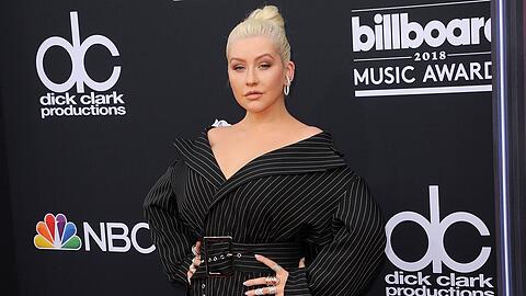 Christina Aguilera auf dem roten Teppich 2018.