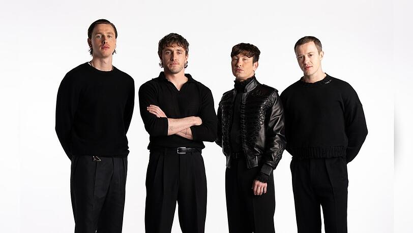Die neuen Leinwand-Beatles: (v.l.) Harris Dickinson (John Lennon), Paul Mescal (Paul McCartney), Barry Keoghan (Ringo Starr) und Joseph Quinn (George Harrison).