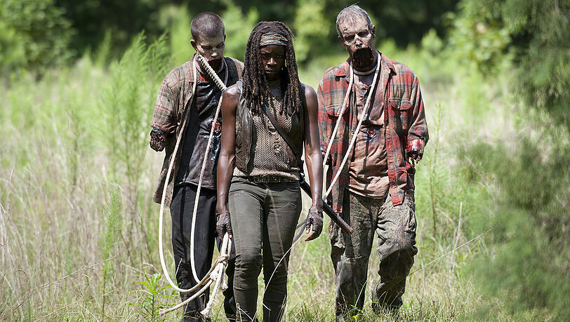 Michonne (Danai Gurira) in "The Walking Dead". Michonne (Danai Gurira) in "The Walking Dead".