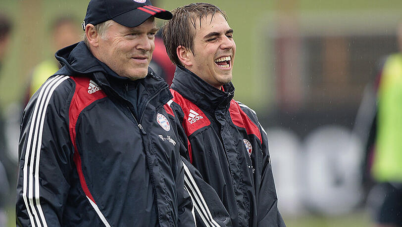 Hermann Gerland trainierte Philipp Lahm von 2001 bis 2003. Hermann Gerland trainierte Philipp Lahm von 2001 bis 2003.