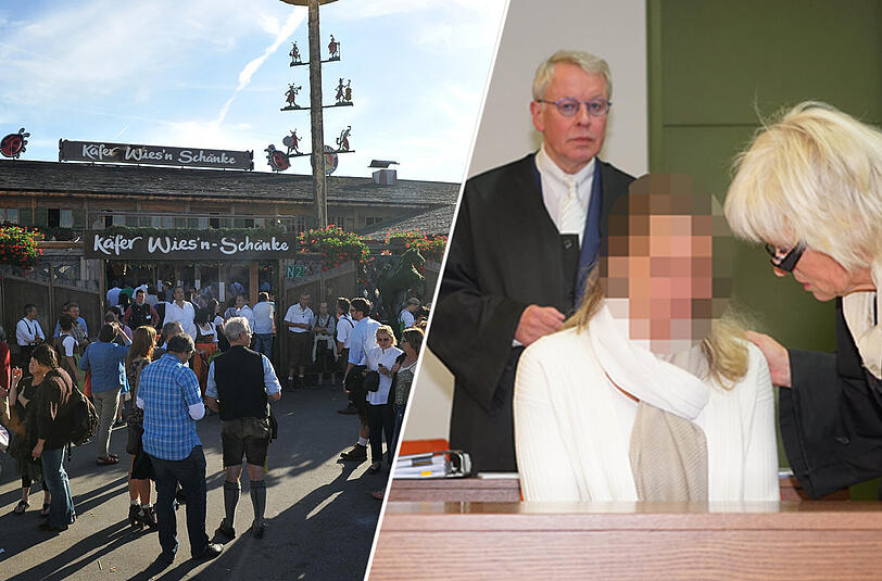 Mordprozess: Simone V. hat vor dem Käferzelt zugestochen.