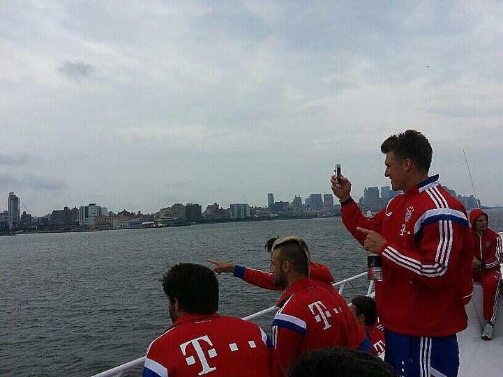 Weitere Bilder der Sightseeing-Tour des FC Bayern München.