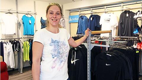 Tauchsport, Laufsport, Schneesport: Auf etwa 400 Quadratmetern ist Claudia Lehmann die neue Chefin. Früher war sie lange Jahre Mitarbeiterin.