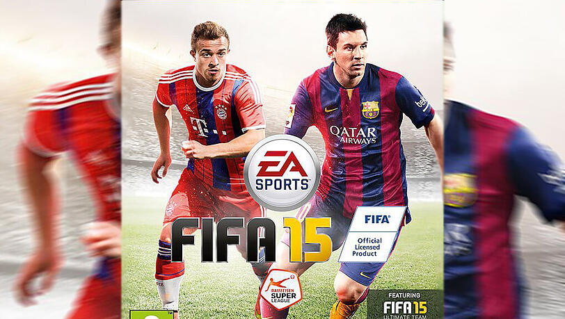 Xherdan Shaqiri (l.) ziert das Cover von Fifa. Xherdan Shaqiri (l.) ziert das Cover von Fifa.