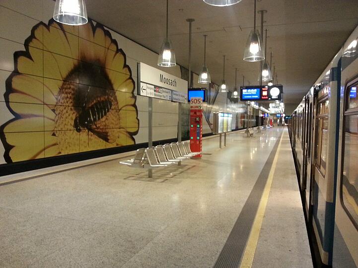 Moosachs U-Bahnhof: Er soll nach dem Willen der Stadträte mit Laim verbunden werden.