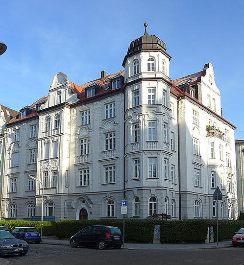Unter Denkmalschutz: Der Barockbau an der Alfonsstraße 11. Foto: ho