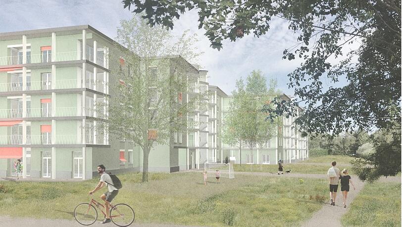 Geplant sind Innenhöfe für die Hausgemeinschaft. Geplant sind Innenhöfe für die Hausgemeinschaft.