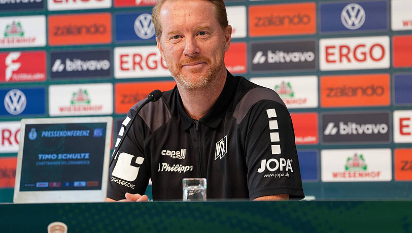 Osnabr&uuml;ck-Trainer Timo Schultz geht selbstbewusst in das Duell gegen den FC Bayern.