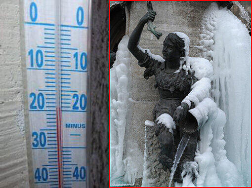 Minus 20 Grad waren in weiten Teilen Bayerns diese Nacht noch vergleichsweise warm. Die rekordkälte gab es im Oberallgäu: Minus 27,3 Grad! München schaffte es auf minus 15 Grad.