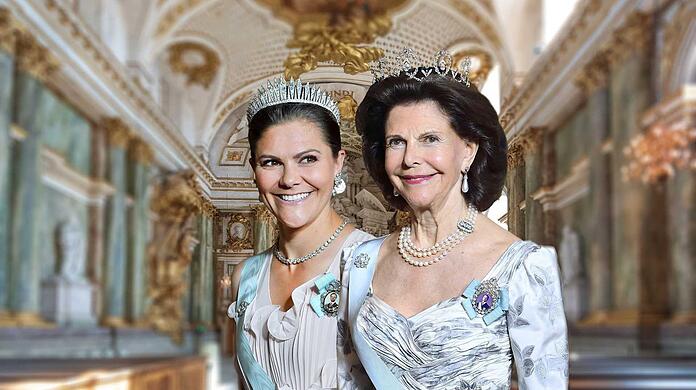 Lieblinge und Garantinnen der schwedischen Monarchie: Königin Silvia von Schweden und ihre Tochter Kronprinzessin Victoria.