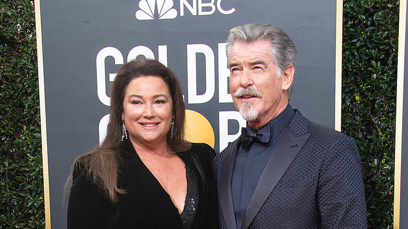 Pierce Brosnan und seine Frau Keely Shaye Smith bei den Golden Globes Anfang 2020