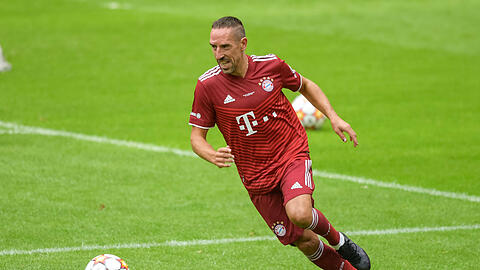 Franck Ribéry im Sommer bei einem Legendenspiel des FC Bayern.