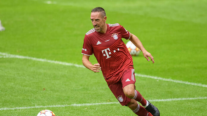 Franck Ribéry im Sommer bei einem Legendenspiel des FC Bayern.