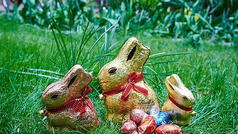 Der "Goldhase" ist nicht selten in Osternestern zu entdecken. (Symbolbild)